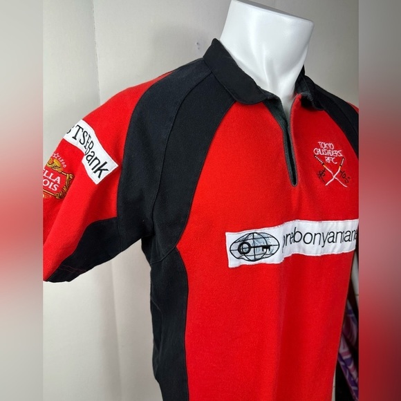 RUGBY X Tokyo crusaders RFC SPORTS EVENT POLO SHIRT EMBROIDERED COLORFUL small - Picture 1 of 16